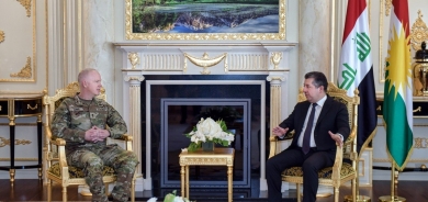 Kurdistan Region PM Masrour Barzani Meets with US Coalition Commander to Discuss Security Cooperation