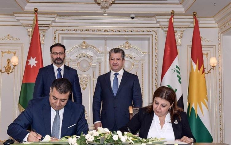 إقليم كوردستان والأردن يوقعان مذكرة تفاهم بمجال الزراعة والصناعة الغذائية