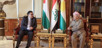 ســــەرۆك بــــارزانـــی پێشوازی لە وەزیری كشتوكاڵی شانشینی ئوردن دەكات