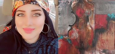 لە شاری سلێمانی,ڕۆژین حاج حوسێن پێشانگەیەكی شێوەكاری كردەوە