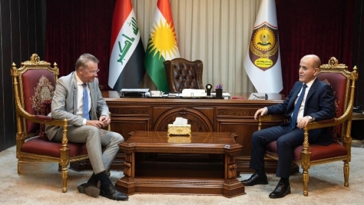 Wezîrê Peşmerge pêşwazî li Konsulê giştî yê Almanya li Herêma Kurdistanê yê berê kir