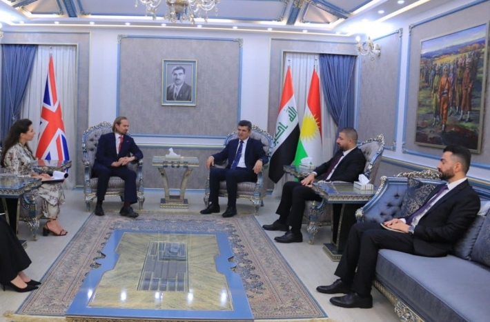 Parêzgarê Duhokê pêşwaziya Konsulê Giştî yê Brîtanya û şanda pê re kir