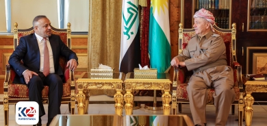 Serok Barzanî pêşwaziya Parêzgerê Selahedînê dike