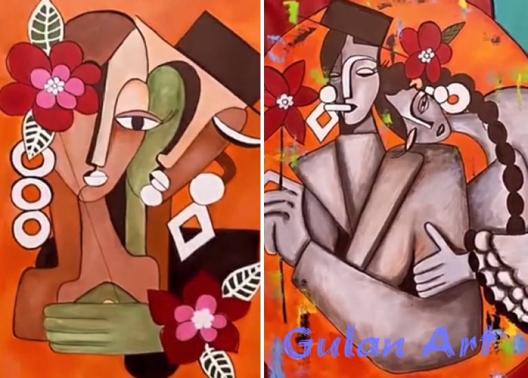 کیژان خەسرۆ:لەتابلۆكانم ئافرەت توخمی سەرەكییە