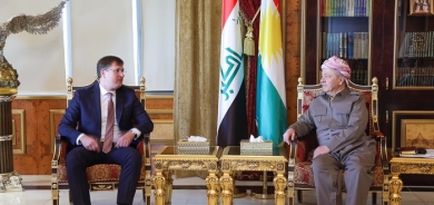 President Masoud Barzani Receives Russian Consul Maxim Rubin in Salahaddin