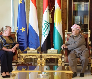 ســــەرۆك بـــارزانـــی پێشوازی لە باڵیۆزی هۆڵەندا لە عێراق دەكات