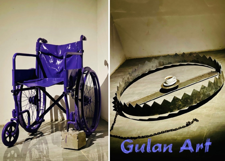 ئاڵا كەمال سەعدی پێشانگەیەكی هونەری كردەوە