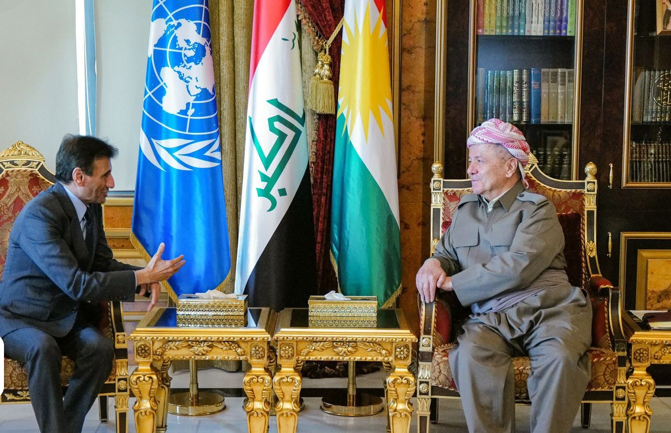 الرئيس بارزاني يستقبل الممثل الخاص للأمين العام للأمم المتحدة في العراق