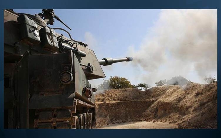 MINBIC - Tirkiyeyê topbaran kir: 2 leşkerên Sûriyeyê hatin kuştin