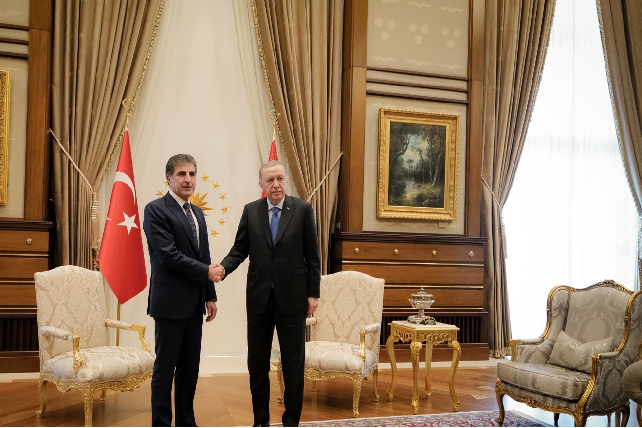 نيجيرفان بارزاني: ناقشت مع أردوغان سبل تعزيز الاستقرار الإقليمي وتقوية العلاقات الثنائية