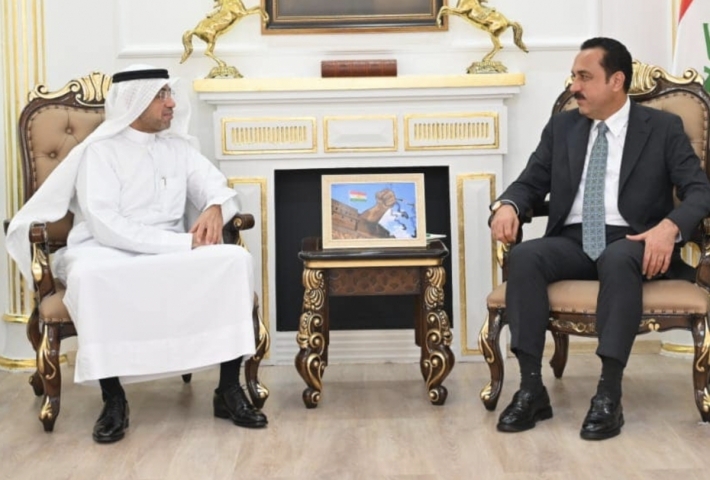 Parêzgarê Hewlêrê û Sekreterê Giştî yê Rêxistina Bajarên Erebî civiyan