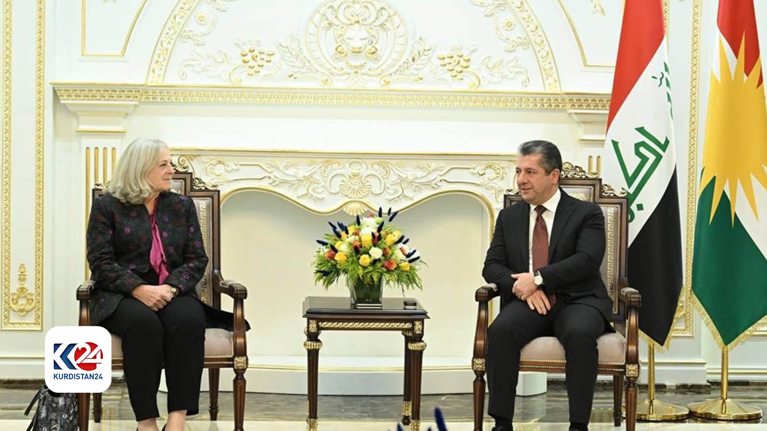 Mesrûr Barzanî û Balyoza Amerîkayê danûstandinan li ser pêdivîtiya hinardekirina petrolê dikin