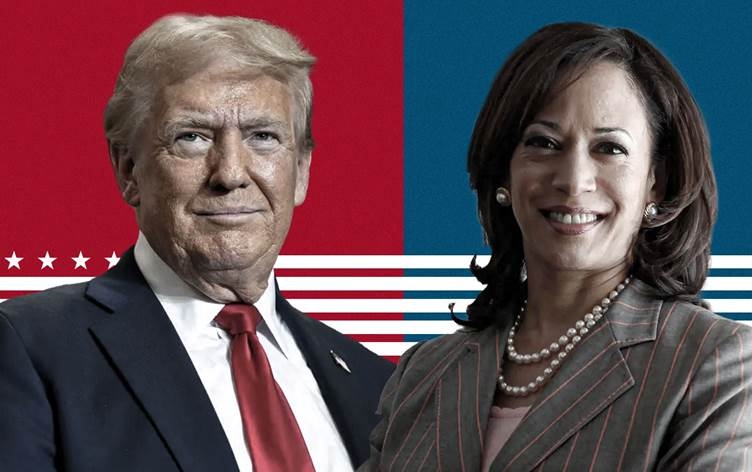 Harrisê pîrozbahî li Trump kir