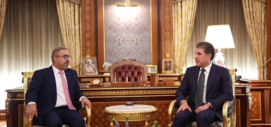 Serokê herêmê pêşwaziya balyozê Îmaratê kir