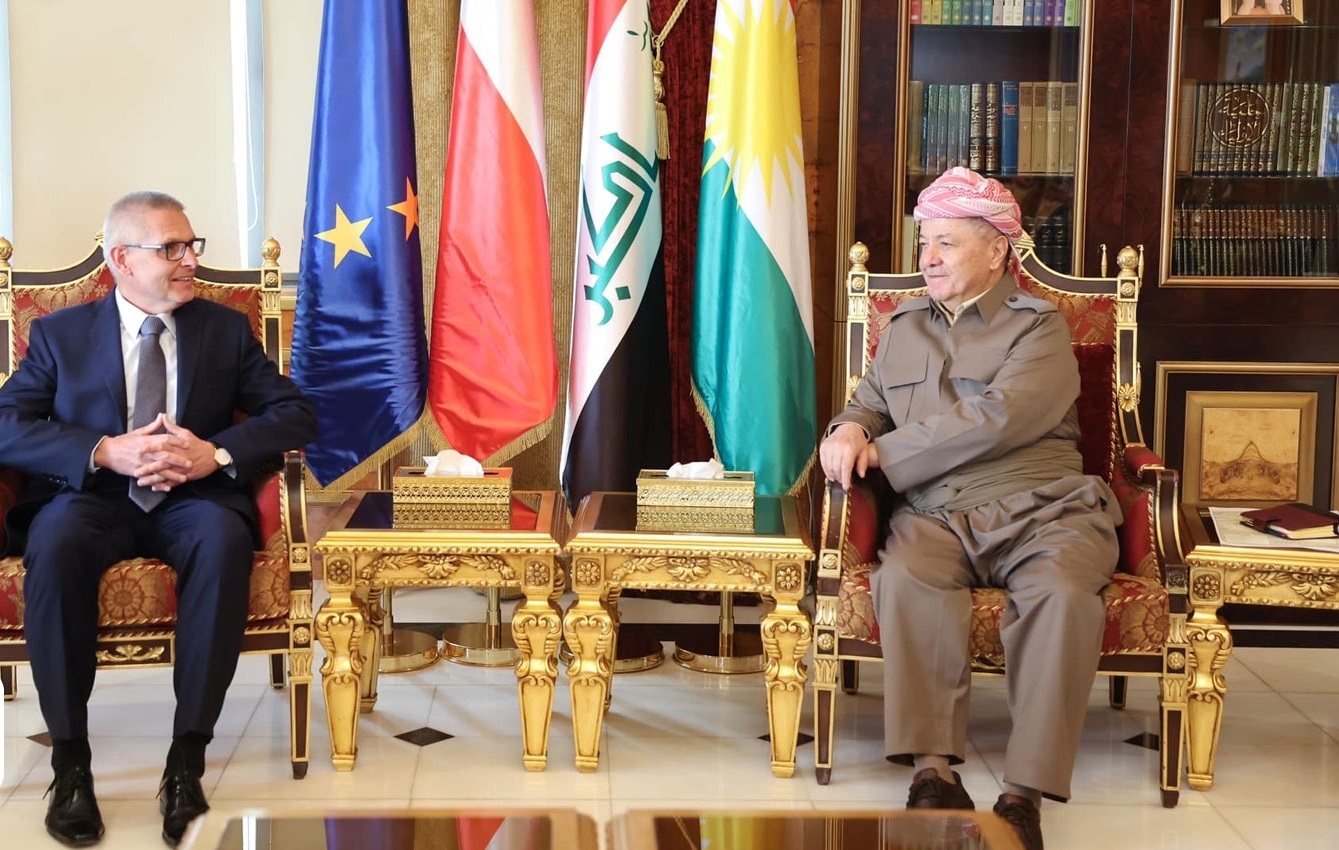 الرئيس بارزاني يستقبل سفير بولندا لدى العراق