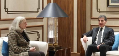 ســــەرۆکی هەرێمی کوردستان بۆ ماڵئاوايى و به‌بۆنه‌ى كۆتاييهاتنى ئه‌ركه‌كه‌ی‌، پێشوازیی له‌ ئێلینا رۆمانۆوسکی، باڵیۆزی ئەمریکا لە عێراق کرد‌