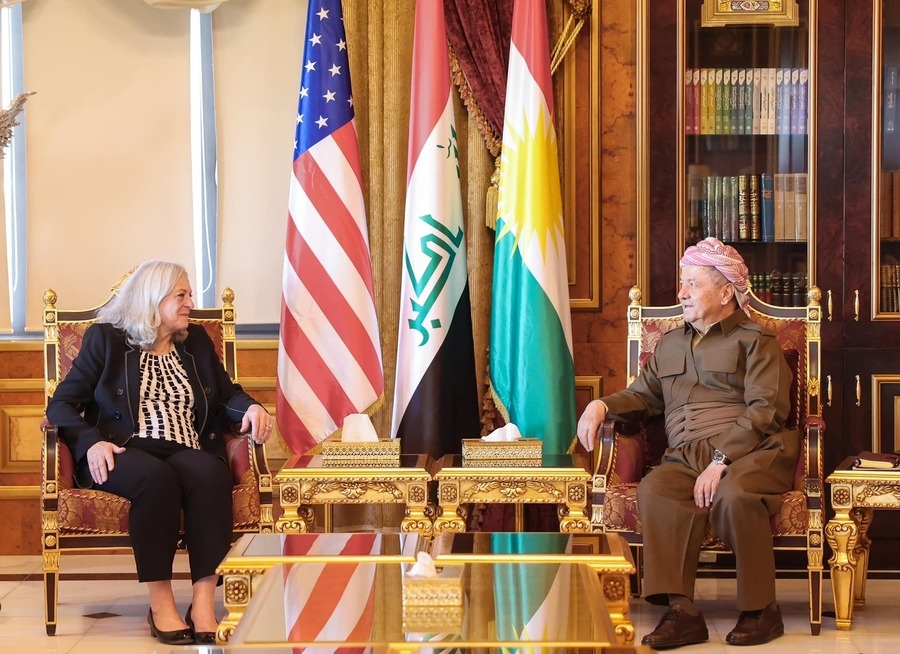 Balyoza Amerîkayê xatir ji Serok Barzanî xwest