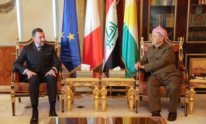 الرئيس بارزاني يستقبل السفير الإيطالي الجديد لدى العراق