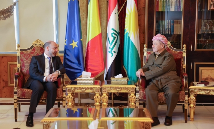 الرئيس بارزاني يستقبل السفير البلجيكي لدى العراق والأردن