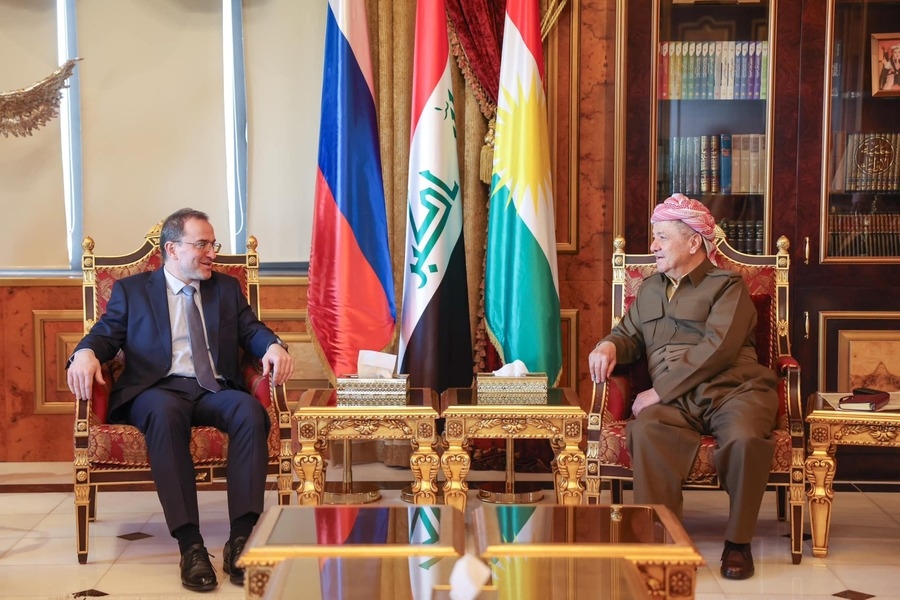 Serok Barzanî pêşwaziya balyozê Rûsyeyê kir