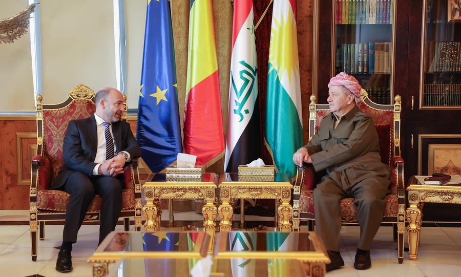 Serok Barzanî li gel balyozê Beljîkayê civiya