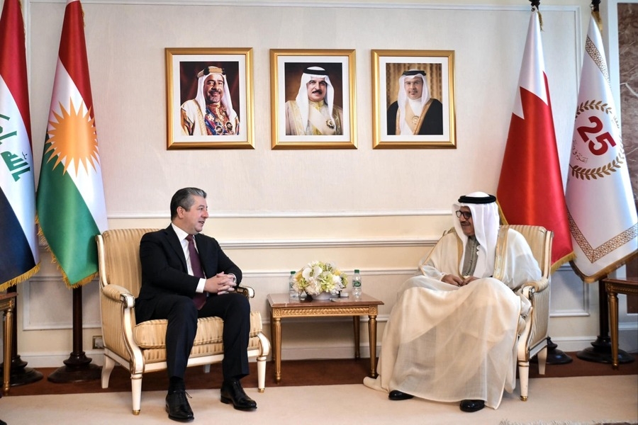 Serokwezîr û wezîrê derve yê Behreyinê civiyan