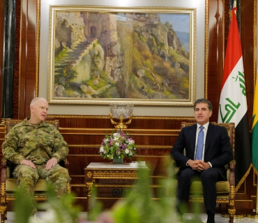 ســــــەرۆکی هەرێمی کوردستان له‌گه‌ڵ فەرماندەی هێزەکانی هاوپەیمانيی نێودەوڵەتی كۆبووه‌وه‌