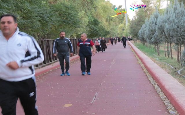 وەرزش و ڕاكردن  لە كەشوهەوای پاركدا