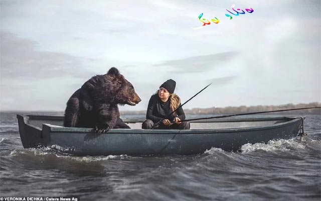 هاوڕێیەتی نێوان كچێكی رووسی و ورچێك