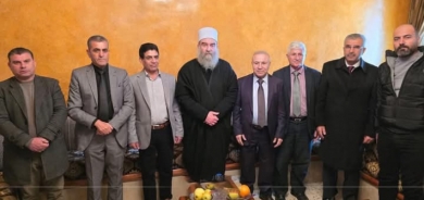 وفد من ENKS يلتقي الرئيس الروحي لطائفة الموحدين الدروز في السويداء