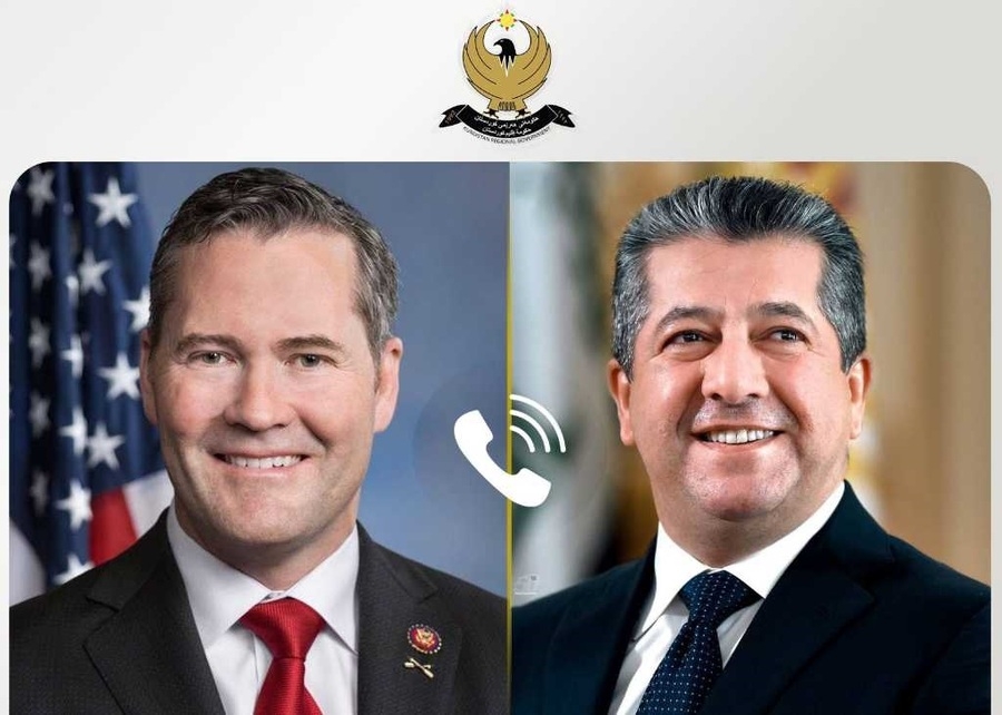 Kurdistan Region PM Masrour Barzani and US Congressman Michael Waltz Discuss Regional Developments and Bilateral Relations