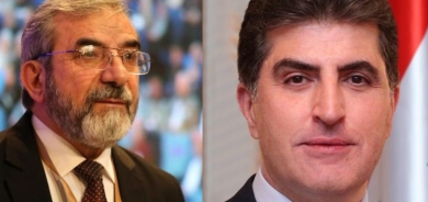 President Nechirvan Barzani congratulates Salahuddin Mohammed Bahauddin on his re-election