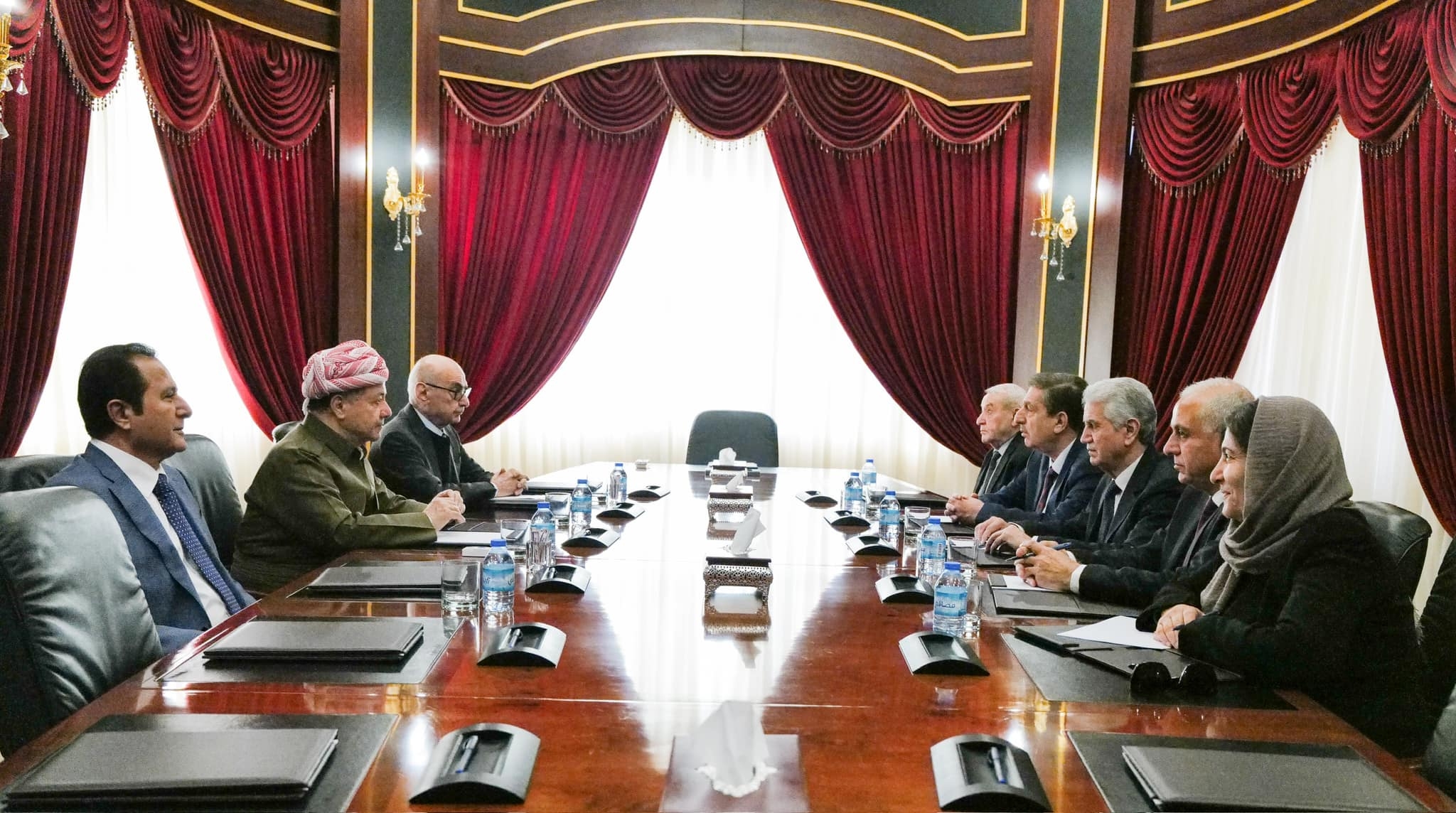 لــە ســـەلاحـــەددیــــن سەرۆک مەسعود بارزانی پێشوازی لە شاندێکی سەرکردایەتیی ئەنەکەسە کرد