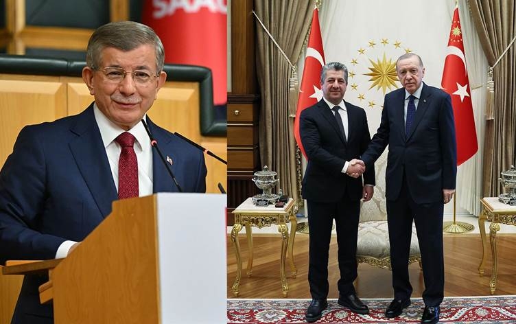 Davutoglu li ser serdana Mesrûr Barzanî ya Tirkiyeyê bi Kurdî peyamek belav kir