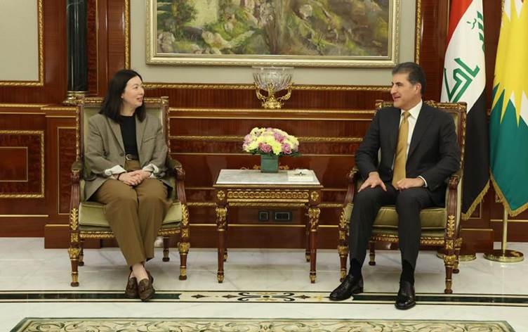 نــێــچــیـــرڤــان بارزانی سەرۆکی هەرێمی کوردستان  و ڤیکتۆریا تایلەر پێشهاتەکانی ناوچەکەیان تاوتوێ کرد