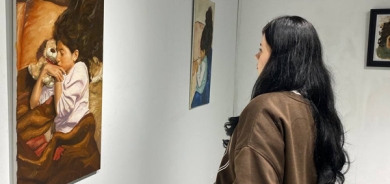 هونەرمەند (گەیلان عەبدوڵا) پێشانگەیەكی تایبەتی شێوەكاری كردەوە