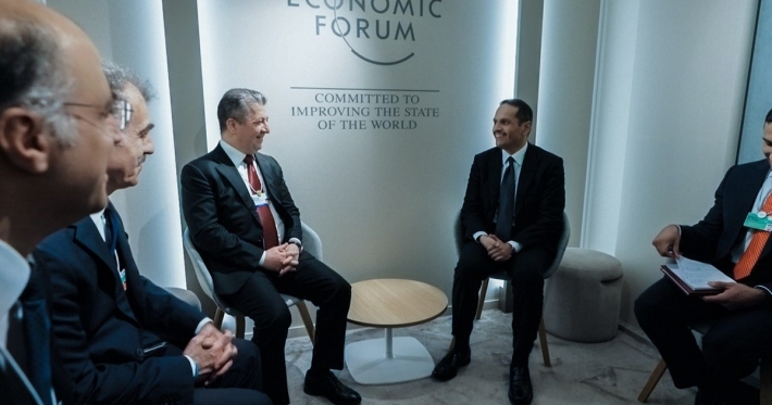 Davos: Mesrûr Barzanî li gel serokwezîr û wezîrê Derve yê Qeterê civiya