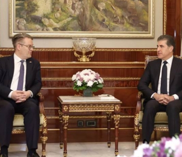 نـێــچــیــرڤــان بـــارزانـــی سەرۆکی هەرێمی کوردستان پێشوازیی لە وەزیری دەوڵەت لە وەزارەتی دەرەوەی ئەڵمانیا کرد