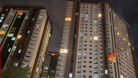 الدفاع المدني يخمد حريق 