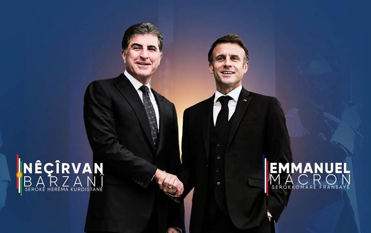 Nêçîrvan    Barzanî û Macron li ser pêşhatên dawî axivîn