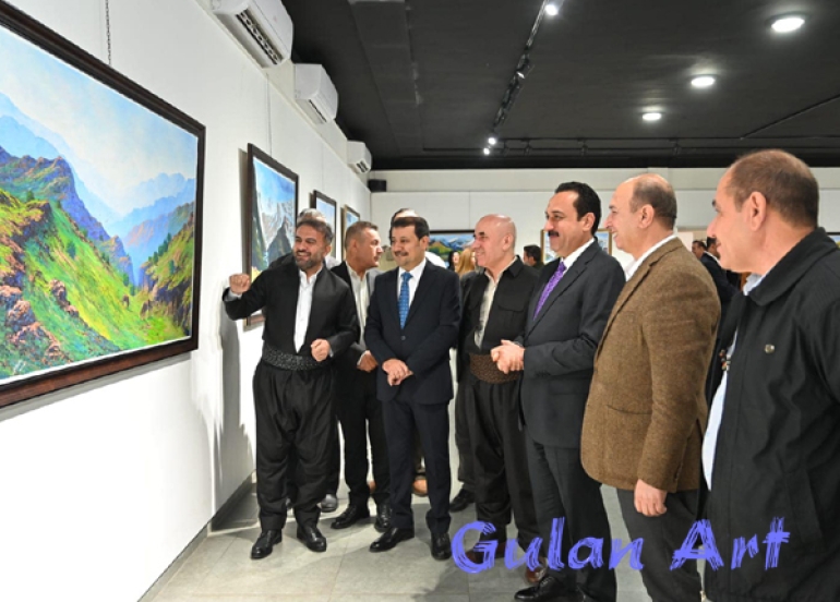 هونەرمەند(بنار پیرداود)سێهەمین پێشانگەی تایبەتی شێوەكاریی كردەوە