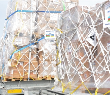 ئازەربایجان بارێکی نوێی هاوکاری مرۆیی بۆ ئۆکرانیا دەنێرێت