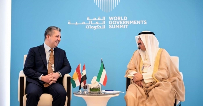 Mesrûr Barzanî û Serokwezîrê Kuweytê pêşhatên dawî yên navçeyê gotûbêj kirin