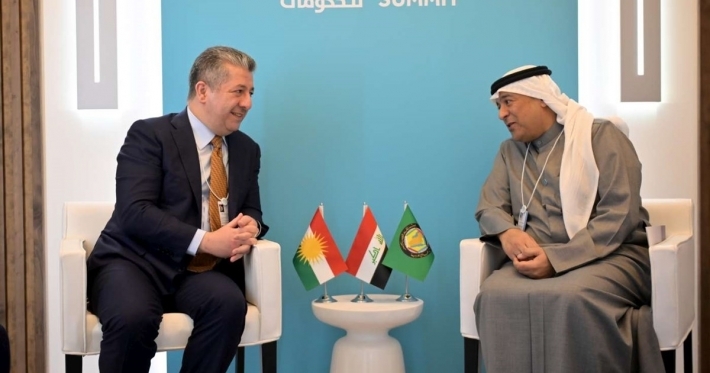 Mesrûr Barzanî li gel Sekreterê Giştî yê Encûmena Hevkariya Kendavê  civiya