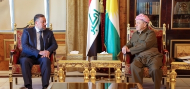 Serok Barzanî pêşwazî li Xemîs Xencer kir