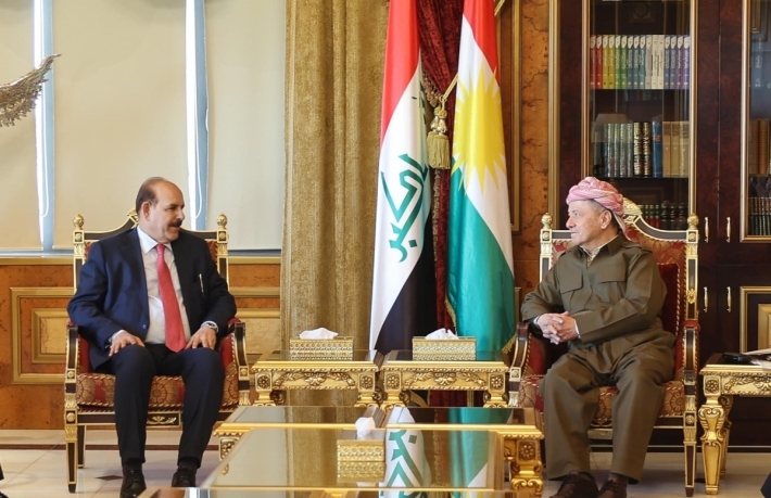 Serok Barzanî pêşwazî li şandekî Parlamentoya Iraqê kir