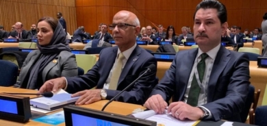 شاخوان عبد الله يحضر جلسة اجتماع داخل مقر الأمم المتحدة