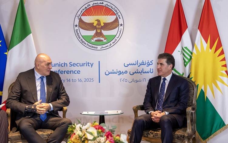 Nêçîrvan Barzanî û Wezîrê Parastinê yê Îtalyayê gefên DAIŞê nirxandin