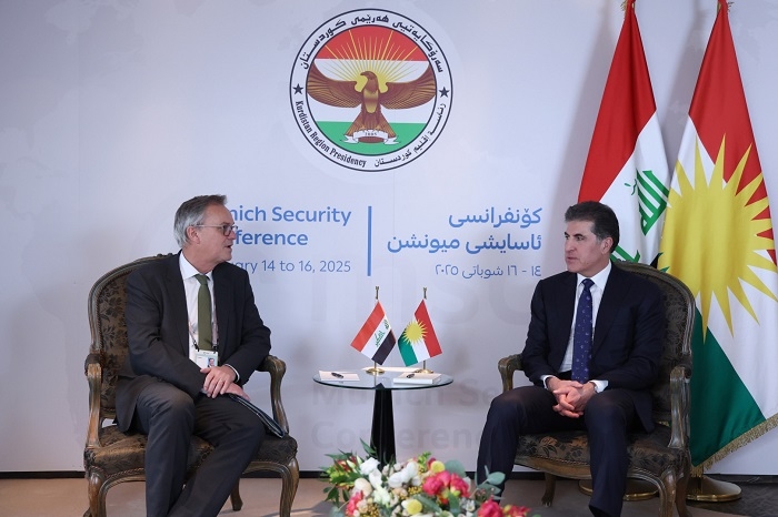 President Nechirvan Barzani Engages in Diplomatic Talks at Munich Security Conference