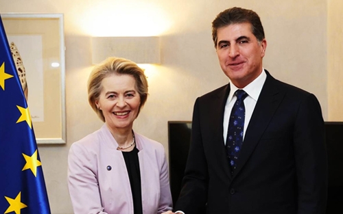 سەرۆکی هەرێمی کوردستان: خۆشحاڵ بووم بە بینینی ئورسۆلا ڤۆن دێر لاین، سەرۆکی کۆمیسیۆنی یەکێتیی ئەورووپا لە میونشن